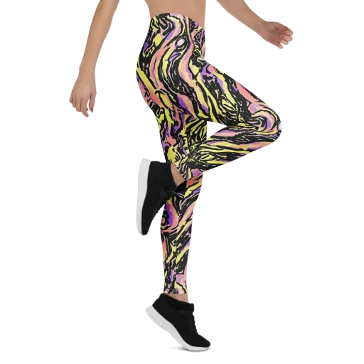 Pastel Riot on a Leggings