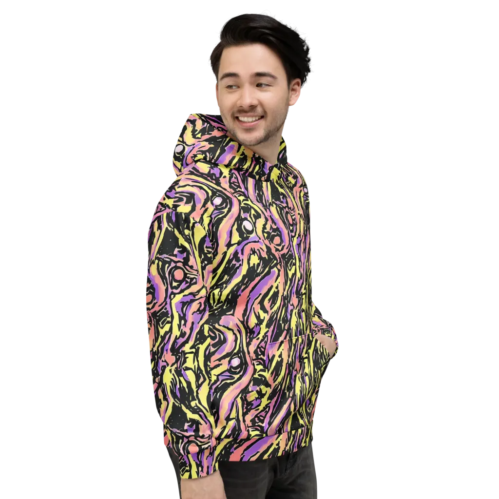 Pastel Riot on Hoodie — Right