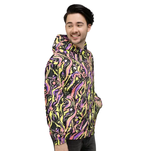 Pastel Riot on a Hoodie