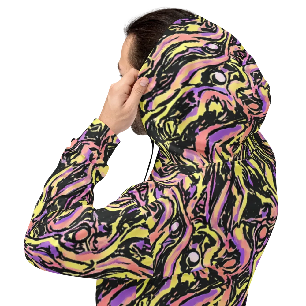 Pastel Riot on Hoodie — Back