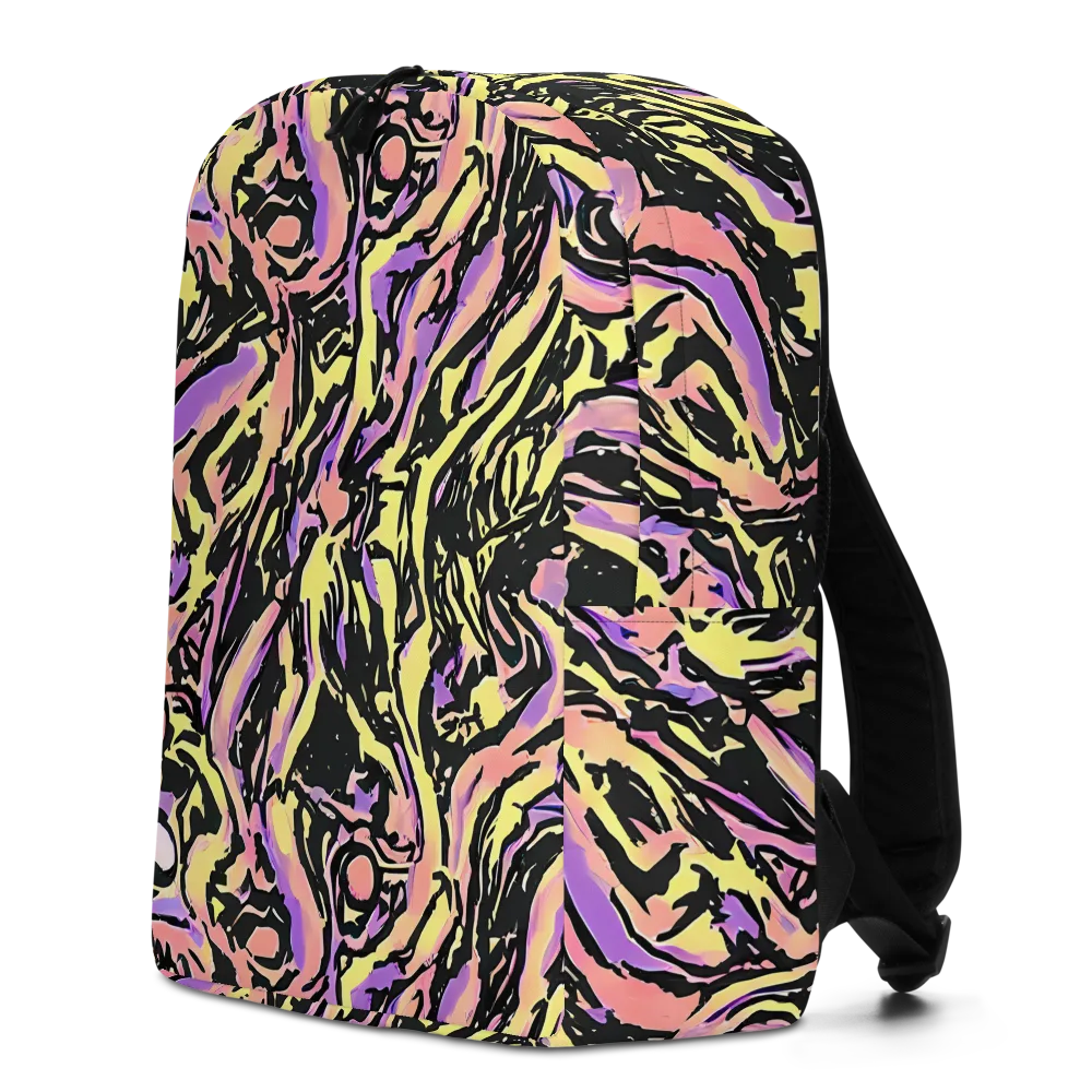 Pastel Riot on Minimalist Backpack — Left