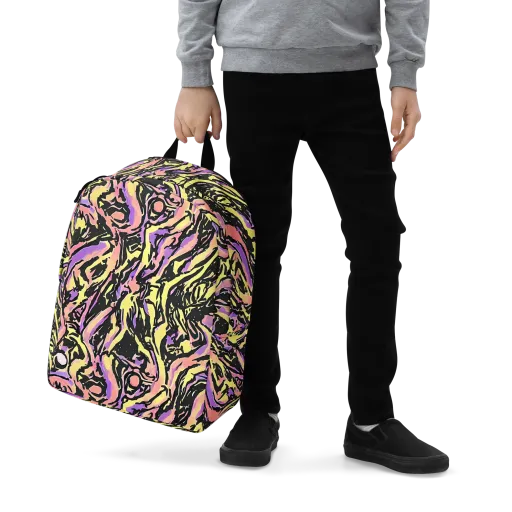 Pastel Riot on a Minimalist Backpack