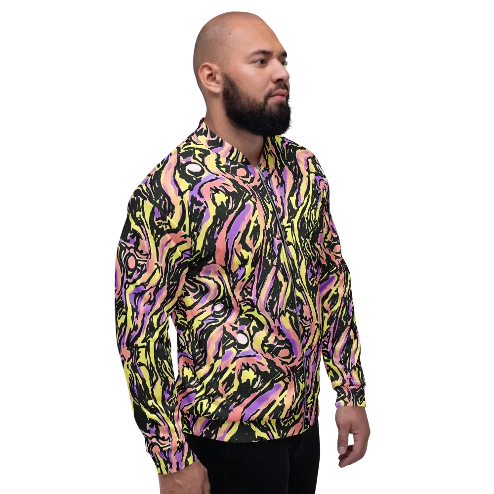 Pastel Riot on Bomber Jacket — Right