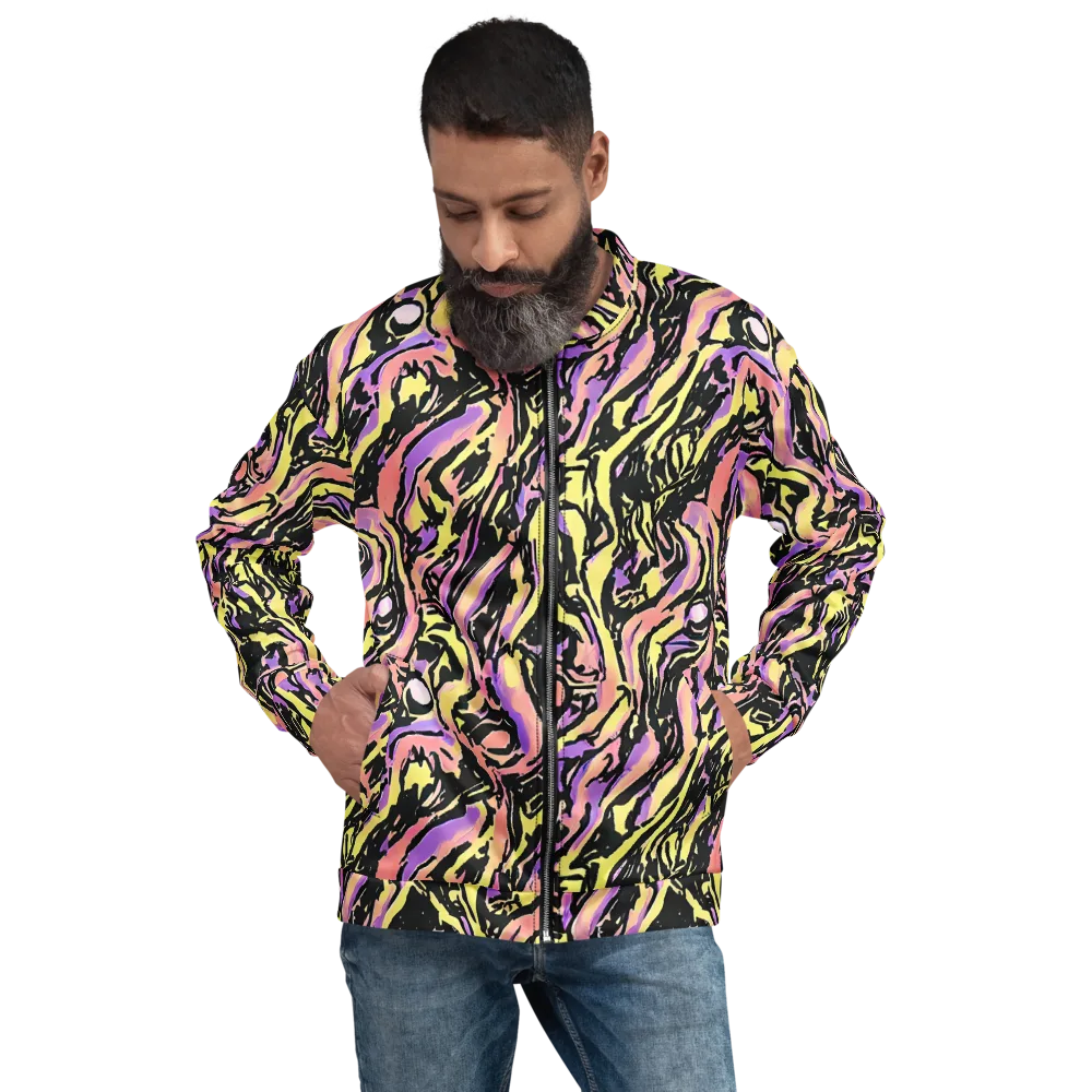 Pastel Riot on Bomber Jacket — Front