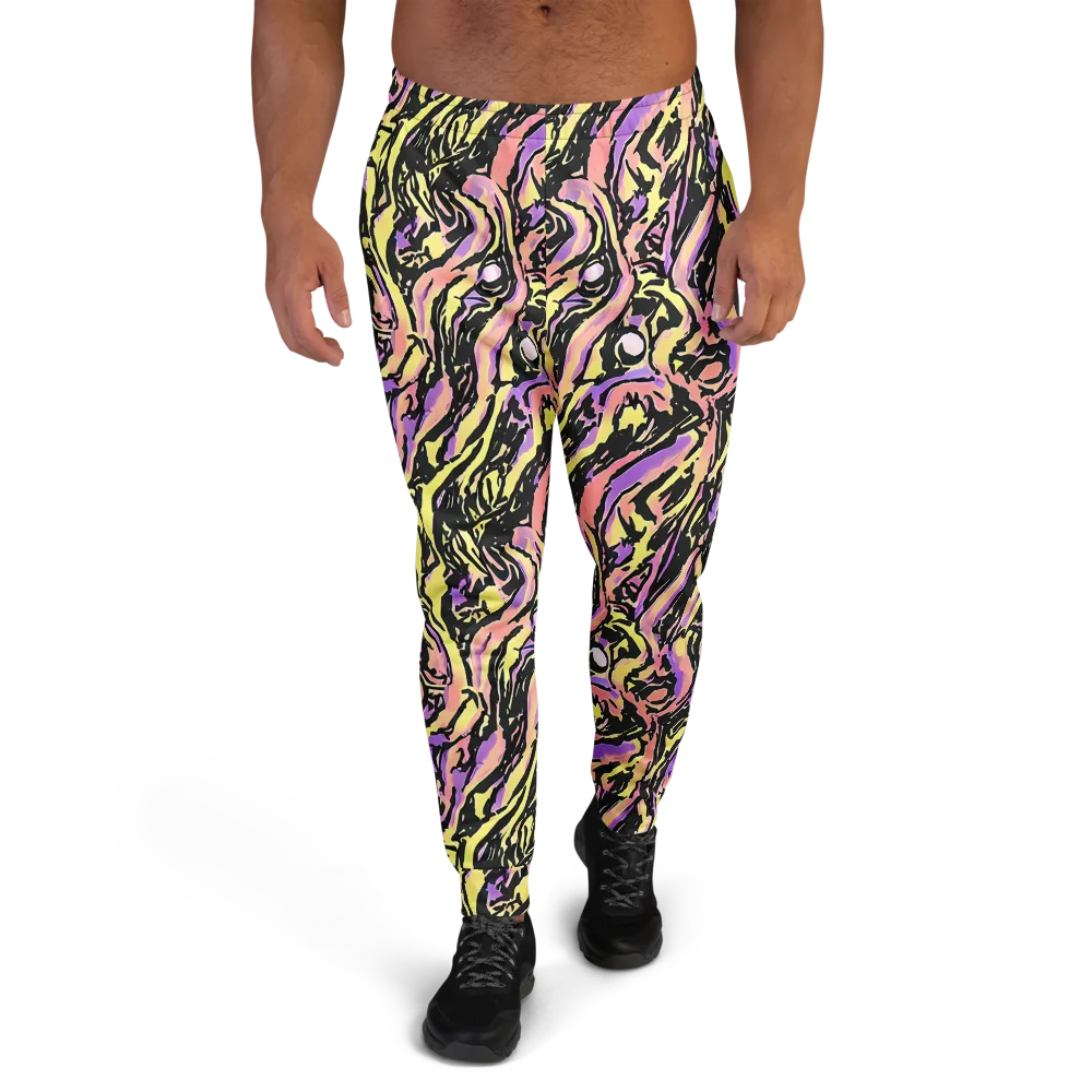 Pastel Riot on Men's Joggers — Front