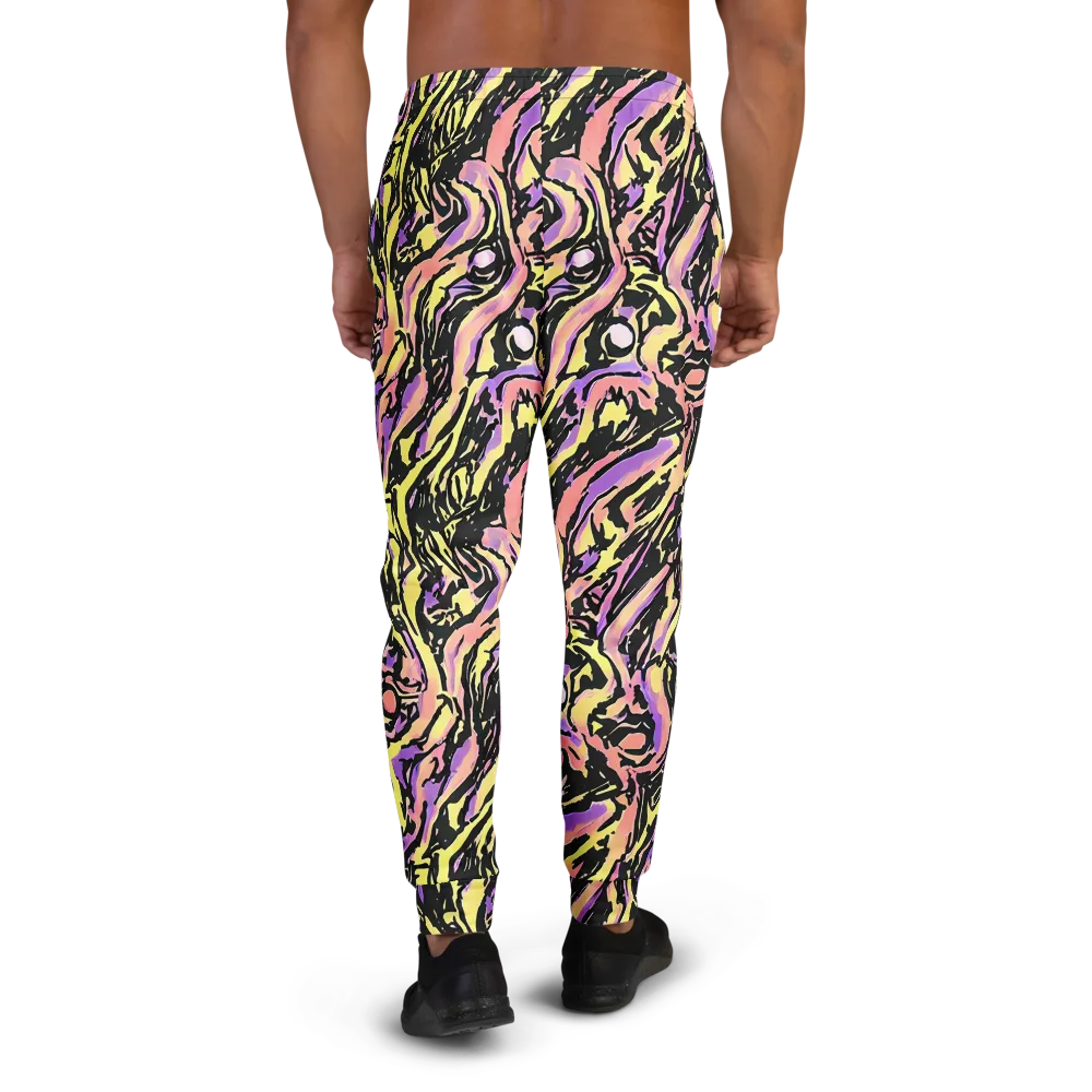 Pastel Riot on Men's Joggers — Back