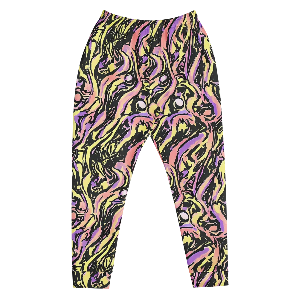 Pastel Riot on Men's Joggers — Front
