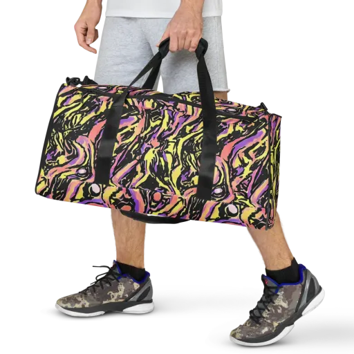 Pastel Riot on a Duffle Bag