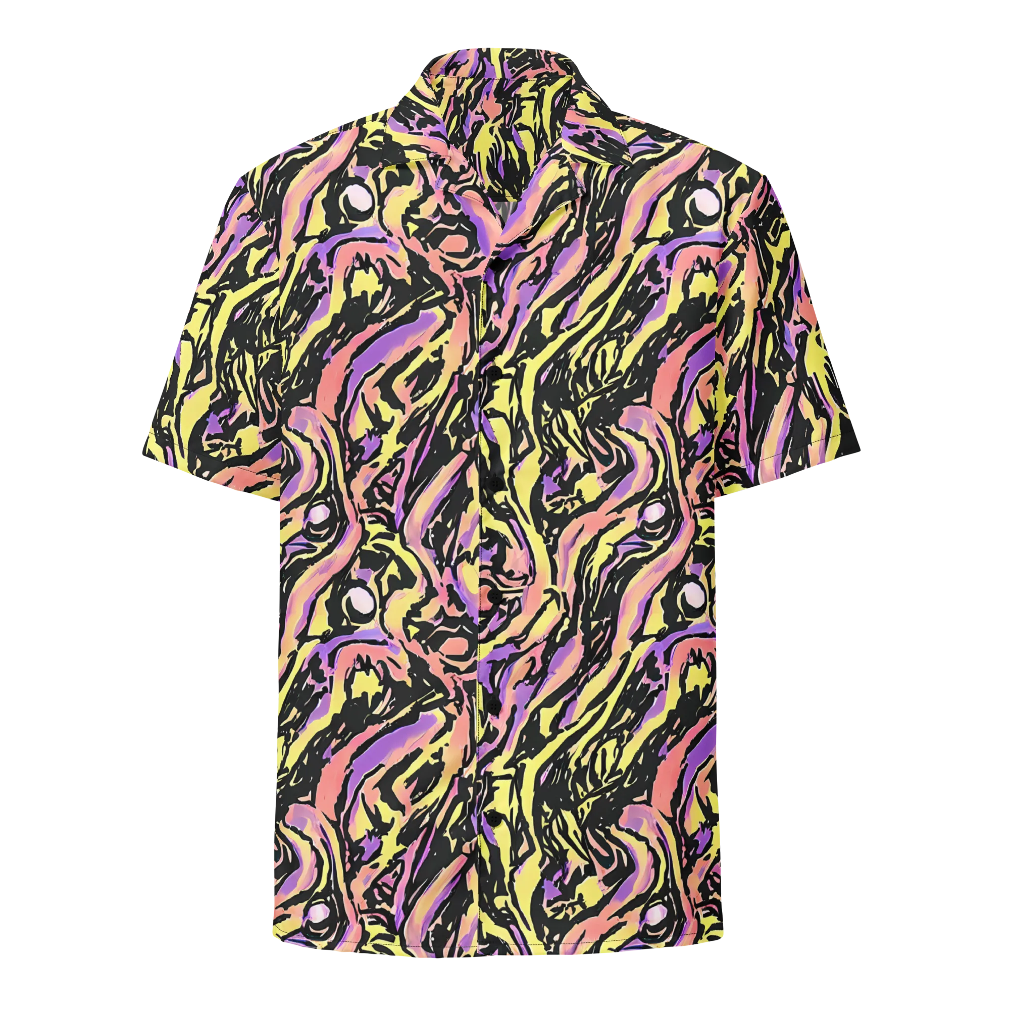 Pastel Riot on Button Shirt — Front