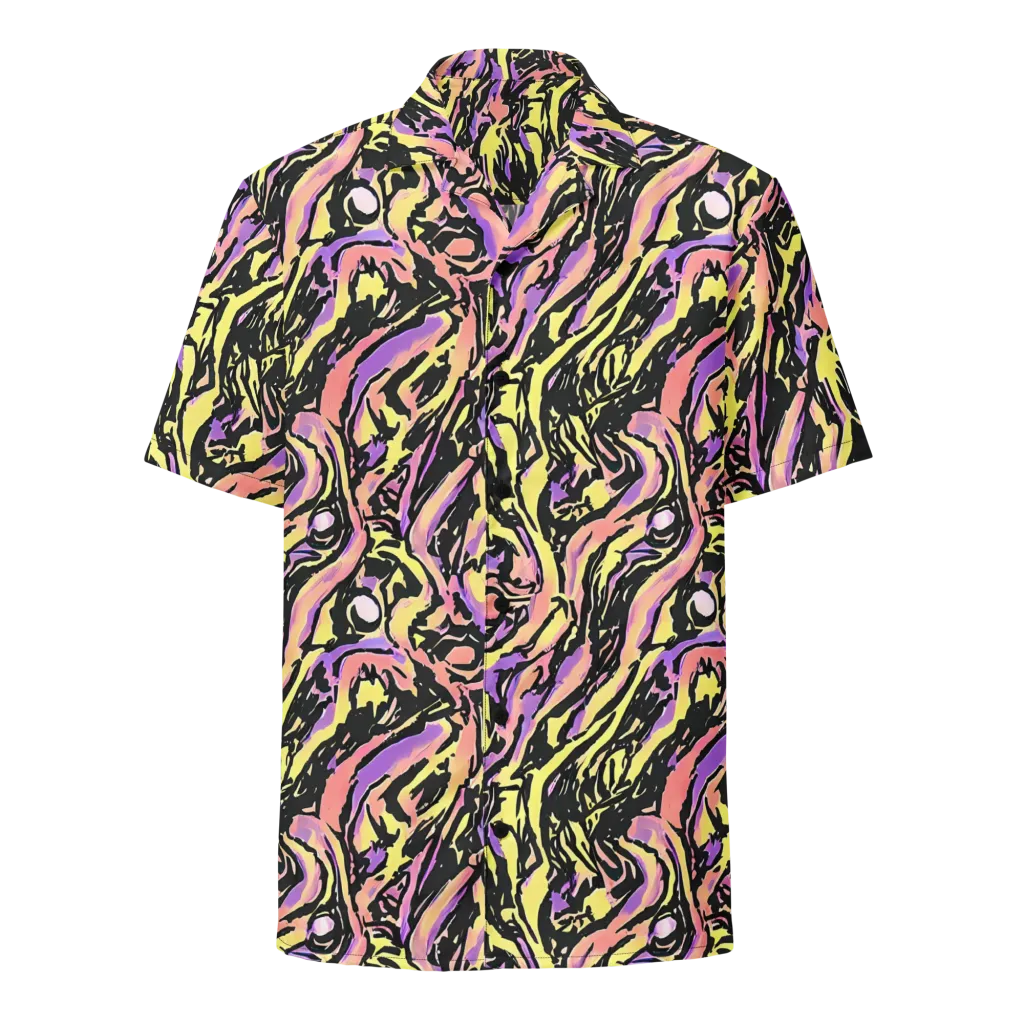 Pastel Riot on Button Shirt — Front