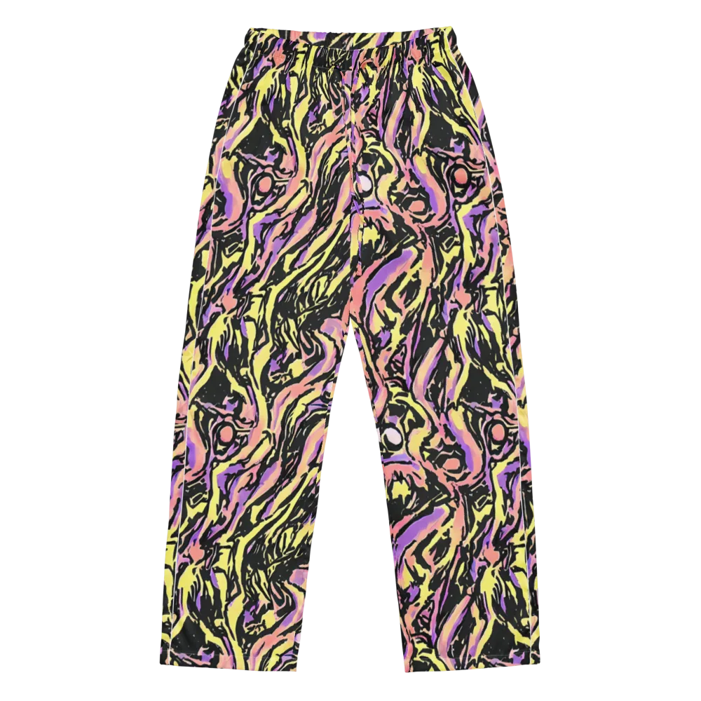 Pastel Riot on Women's Pajama Pants — Front