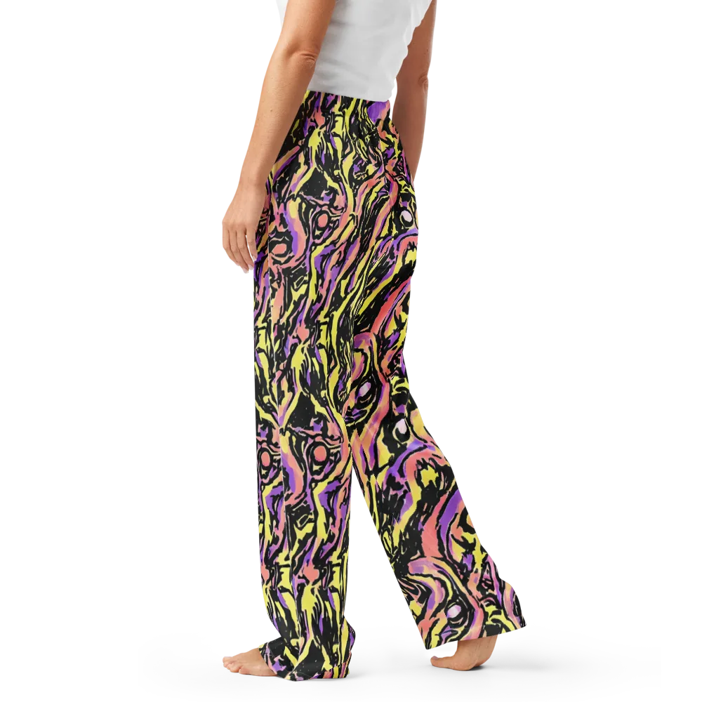 Pastel Riot on Women's Pajama Pants — Left