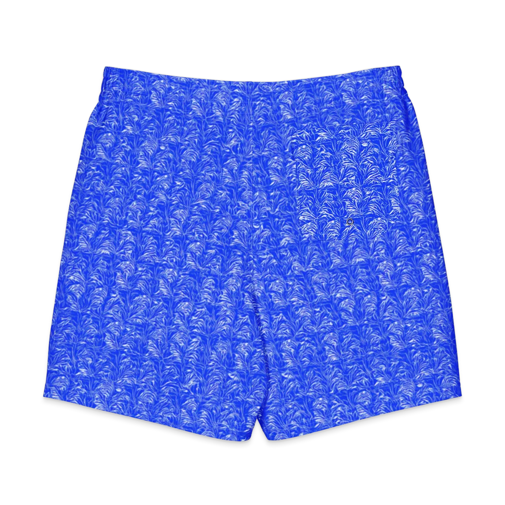 Cobalt Frond on Men's Board Shorts — Back
