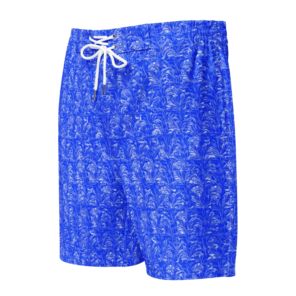 Cobalt Frond on Men's Board Shorts — Front