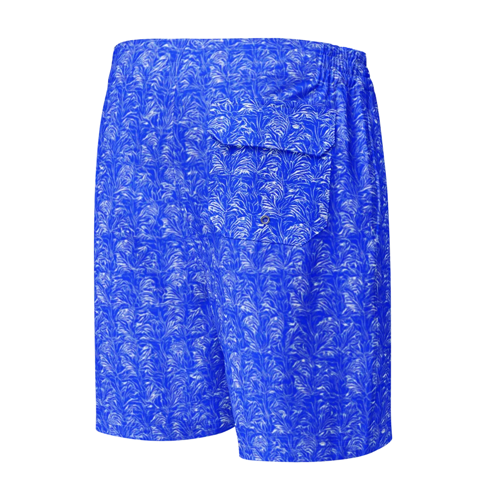 Cobalt Frond on Men's Board Shorts — Back