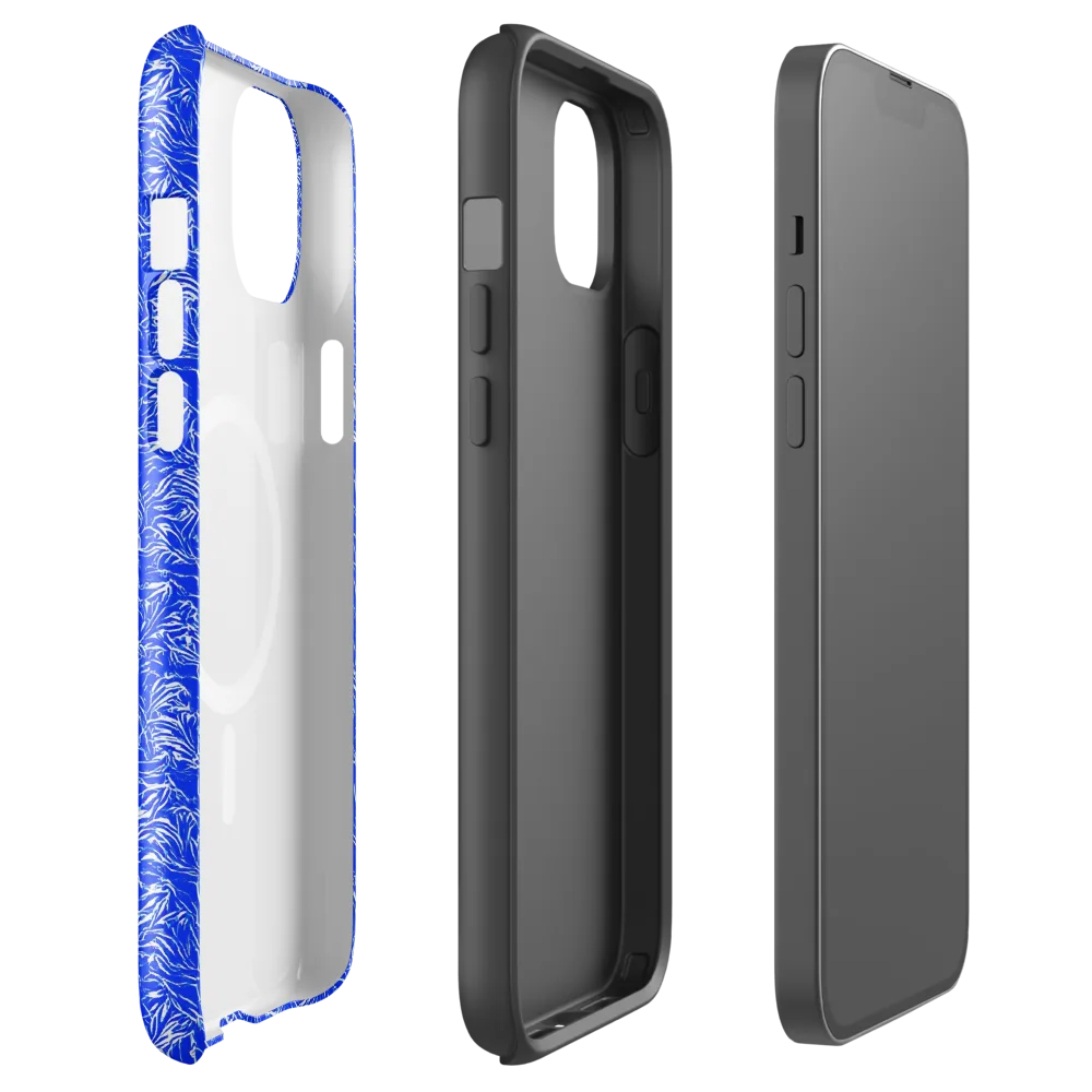 Cobalt Frond on MagSafe Tough Case for iPhone® — Front
