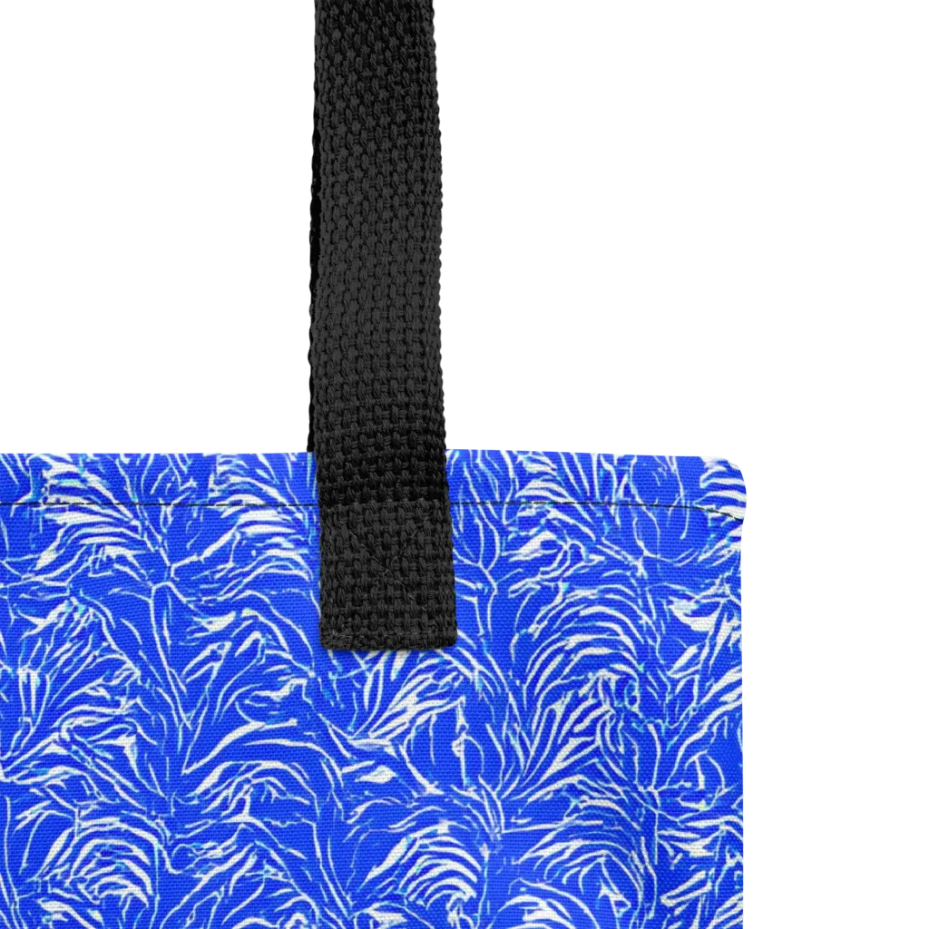 Cobalt Frond on Tote Bag — Product details