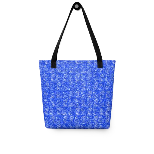 Cobalt Frond on a Tote Bag