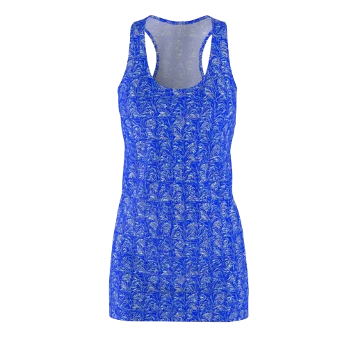Cobalt Frond on a Racerback Dress
