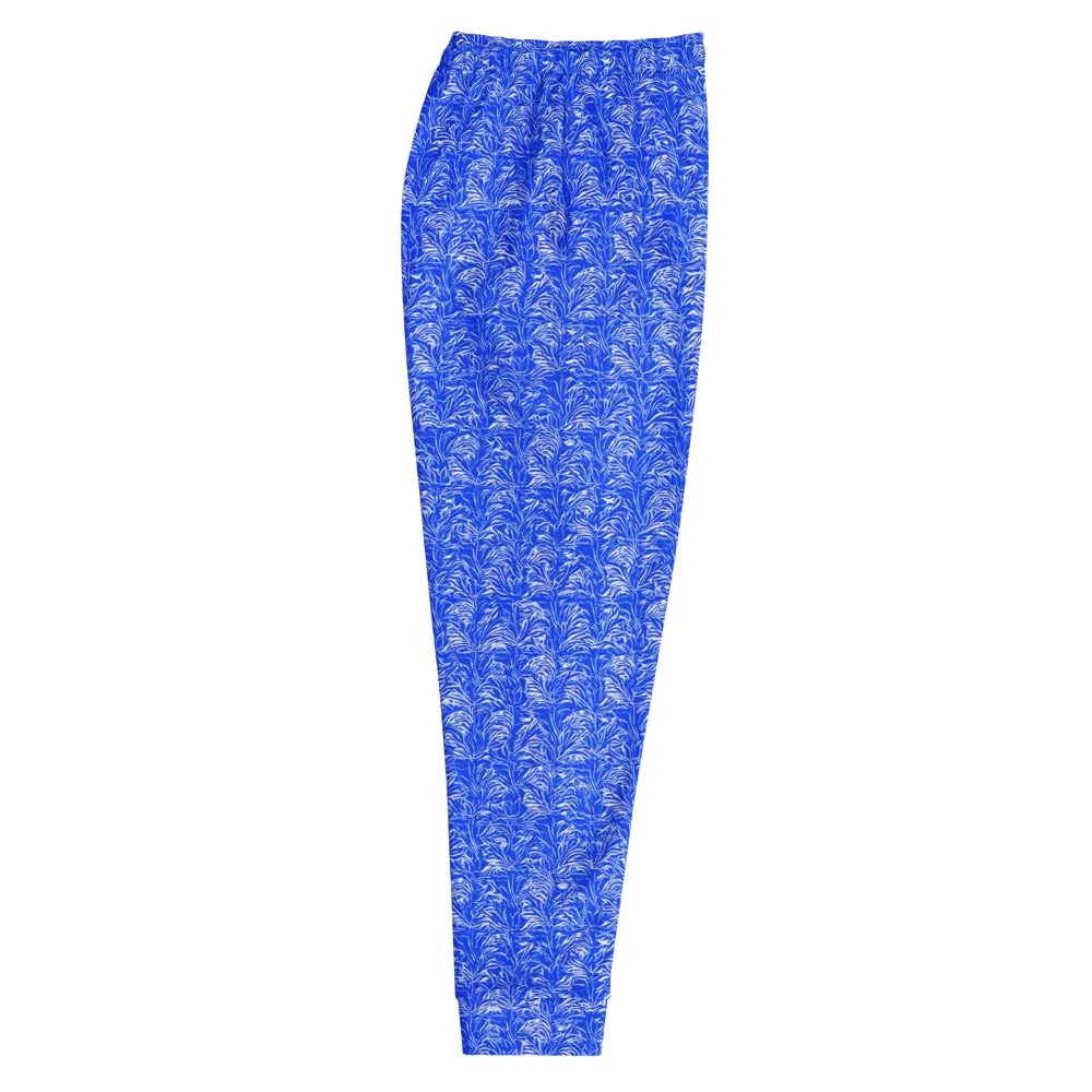 Cobalt Frond on Men's Joggers — Right