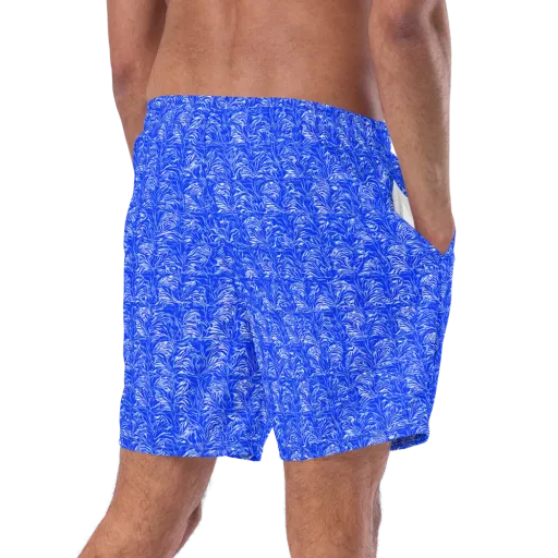 Cobalt Frond on a Swim Trunks