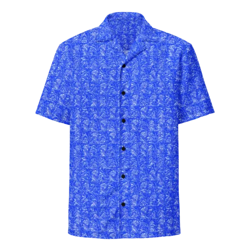 Cobalt Frond on a Button Shirt