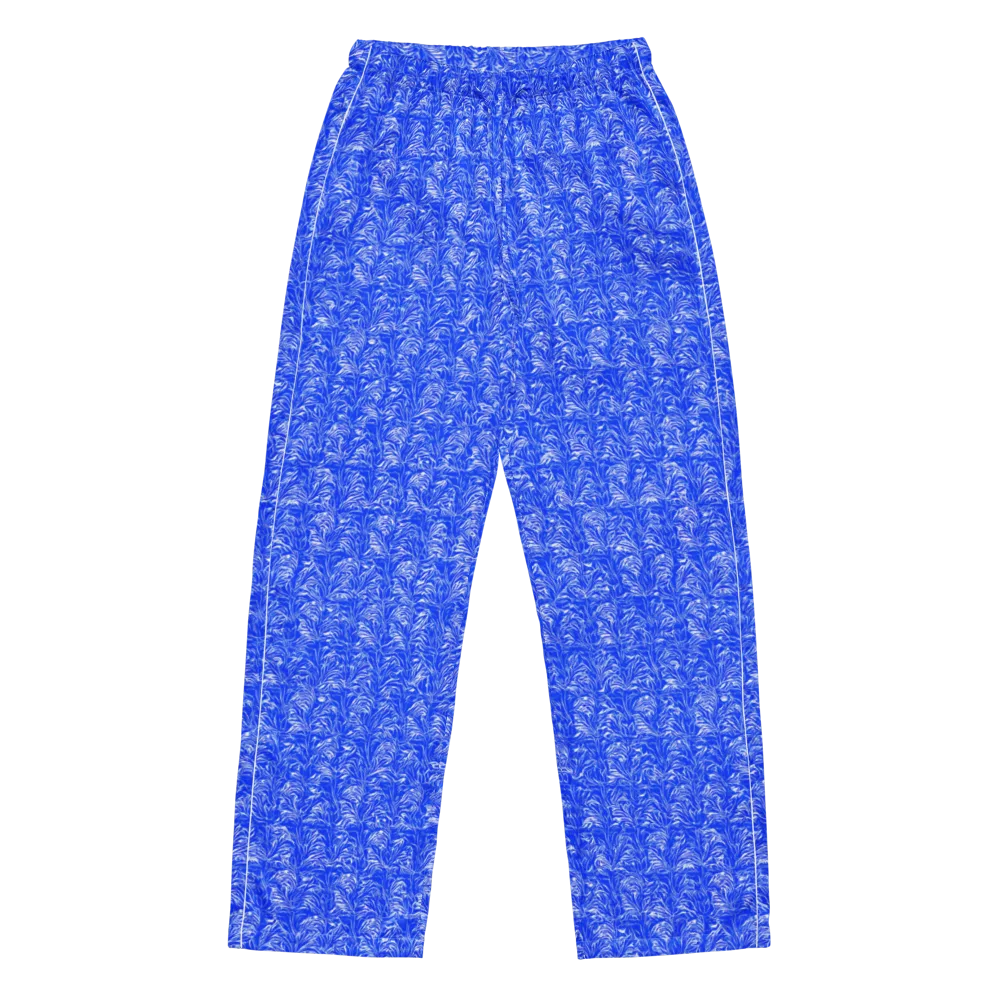 Cobalt Frond on Women's Pajama Pants — Front