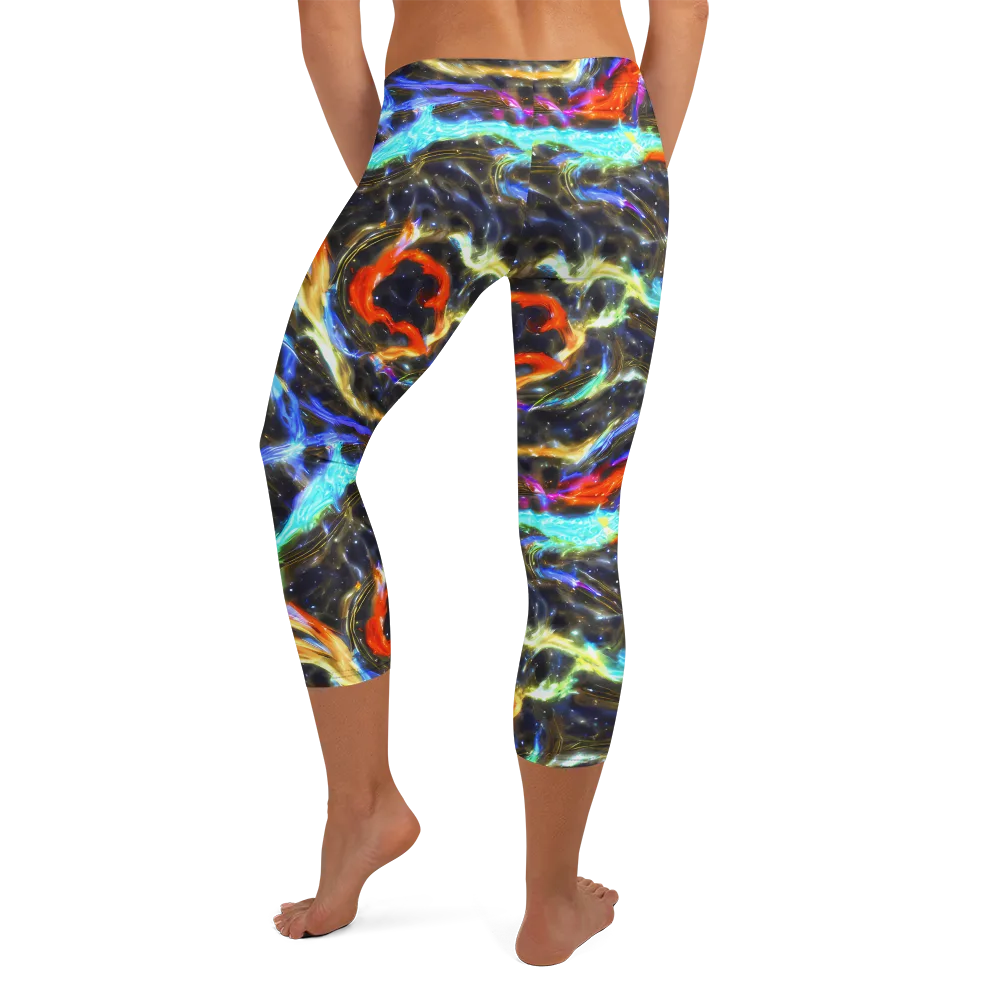Hyperlight Tide on Capri Leggings — Back