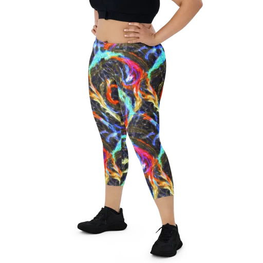 Hyperlight Tide on a Capri Leggings