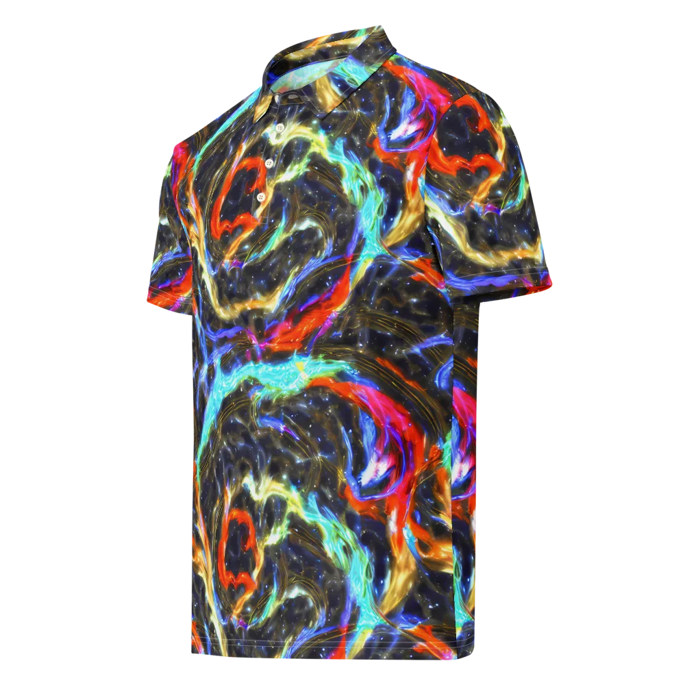 Hyperlight Tide on Men's Slim Fit Polo Shirt — Left Front