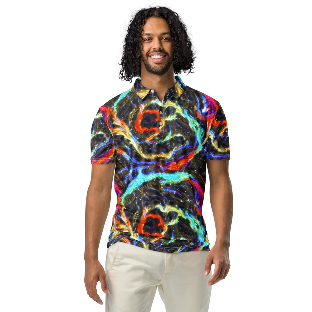 Hyperlight Tide on Men's Slim Fit Polo Shirt — Front