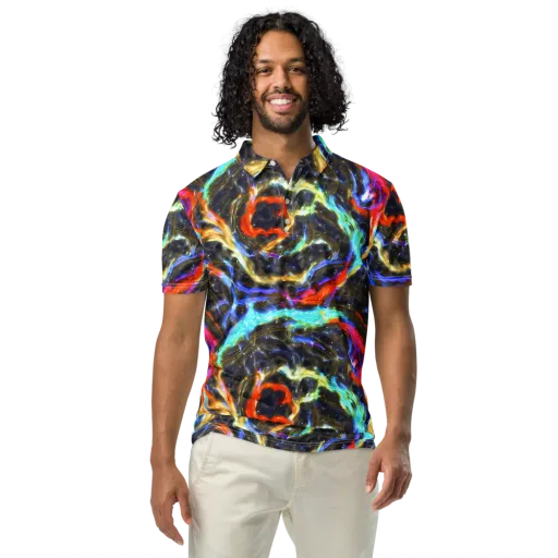 Hyperlight Tide on a Men's Slim Fit Polo Shirt