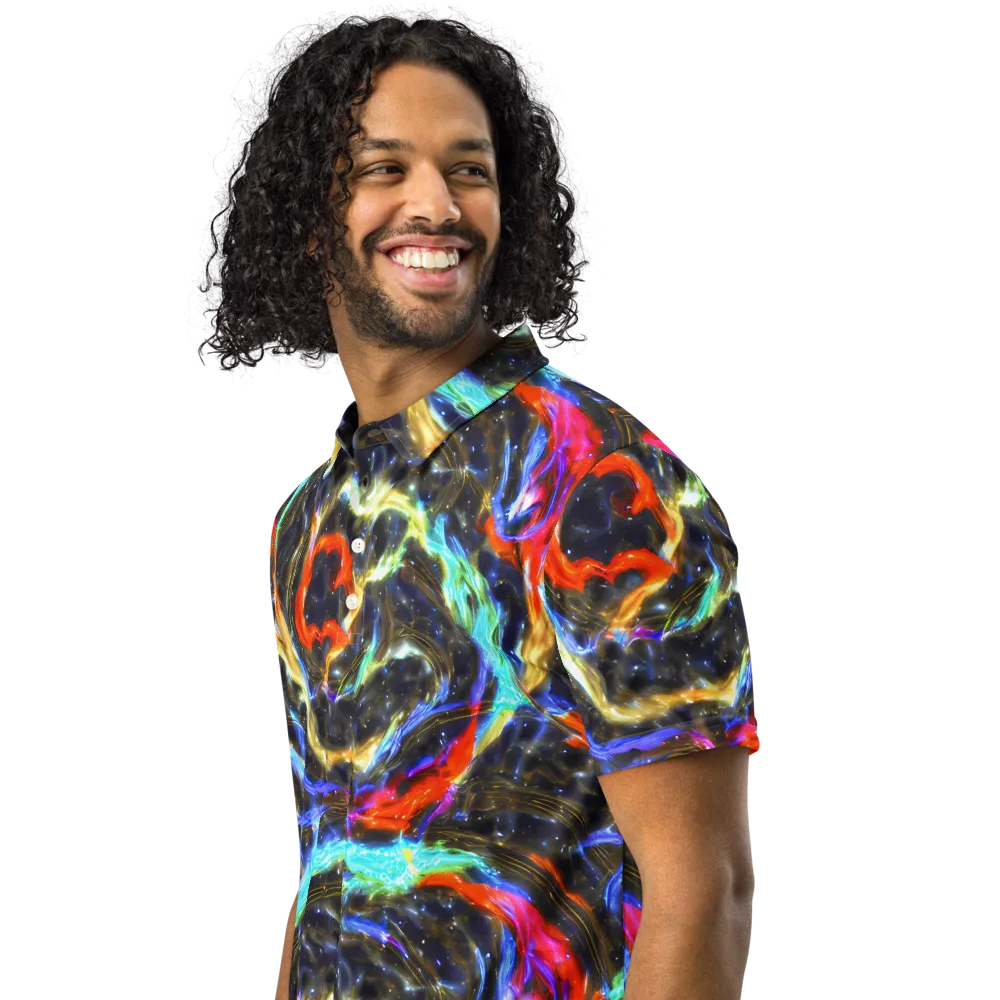 Hyperlight Tide on Men's Slim Fit Polo Shirt — Left Front