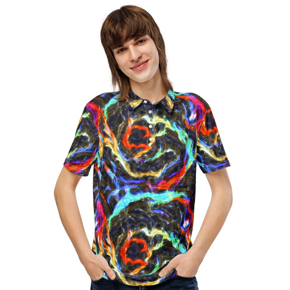Hyperlight Tide on Men's Slim Fit Polo Shirt — Front