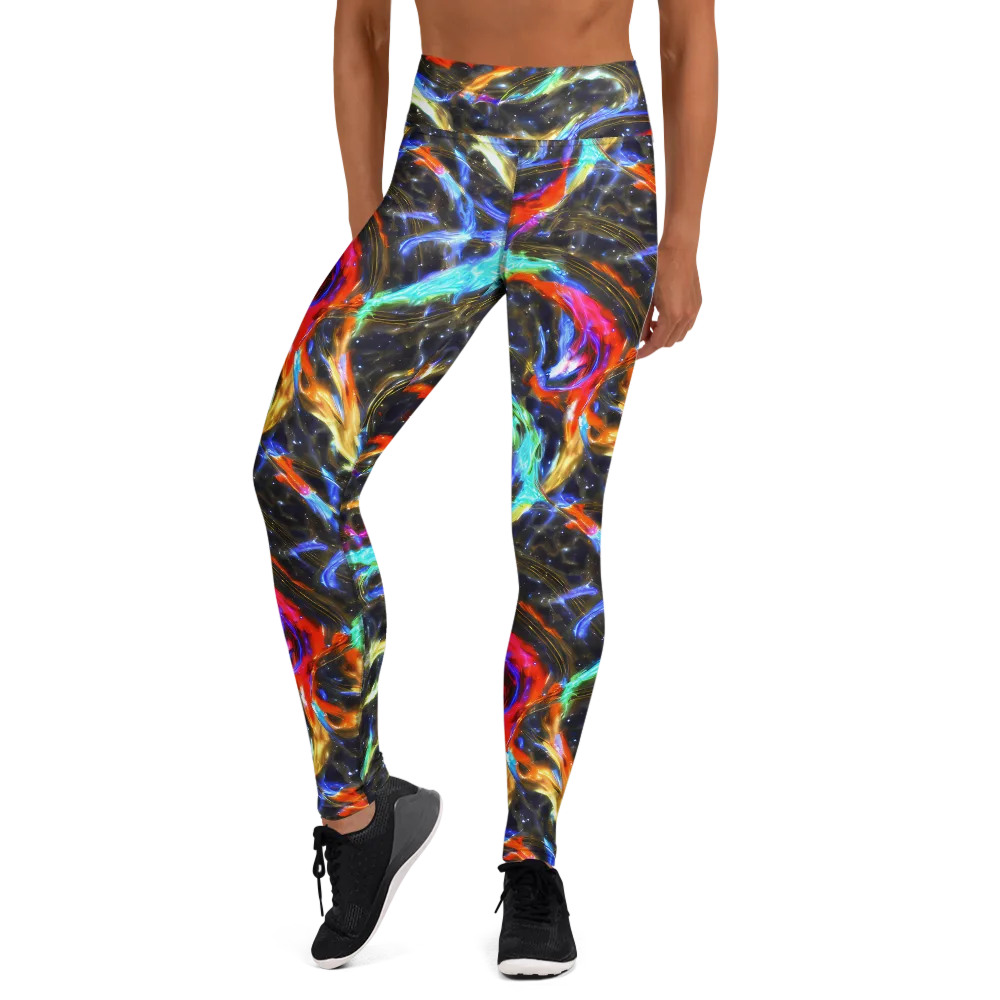 Hyperlight Tide on Yoga Leggings — Front
