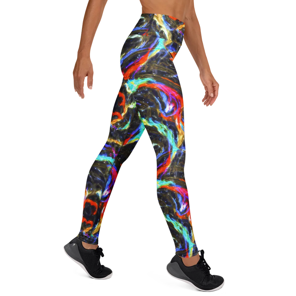 Hyperlight Tide on Yoga Leggings — Right
