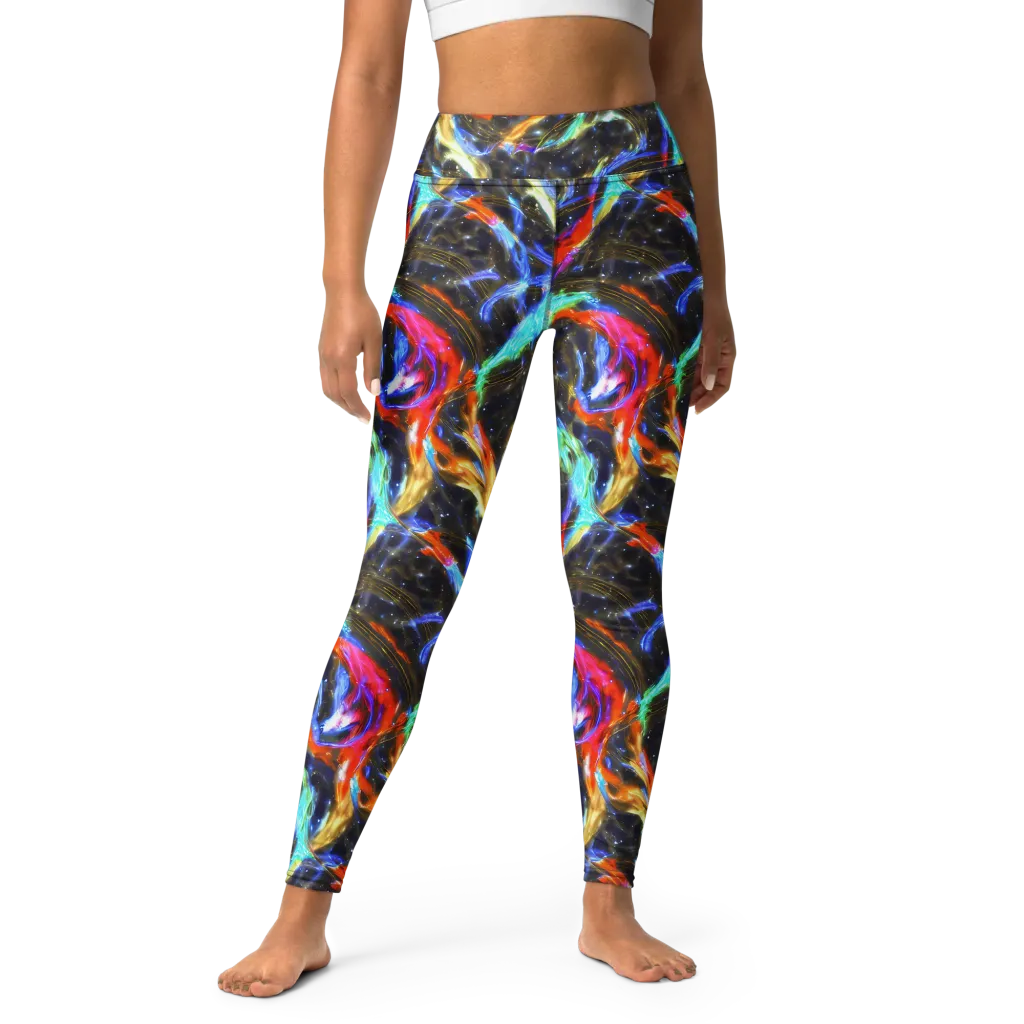 Hyperlight Tide on Yoga Leggings — Front