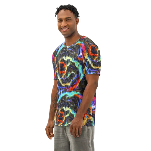 Hyperlight Tide on a Men's Cotton Crew Neck T-Shirt