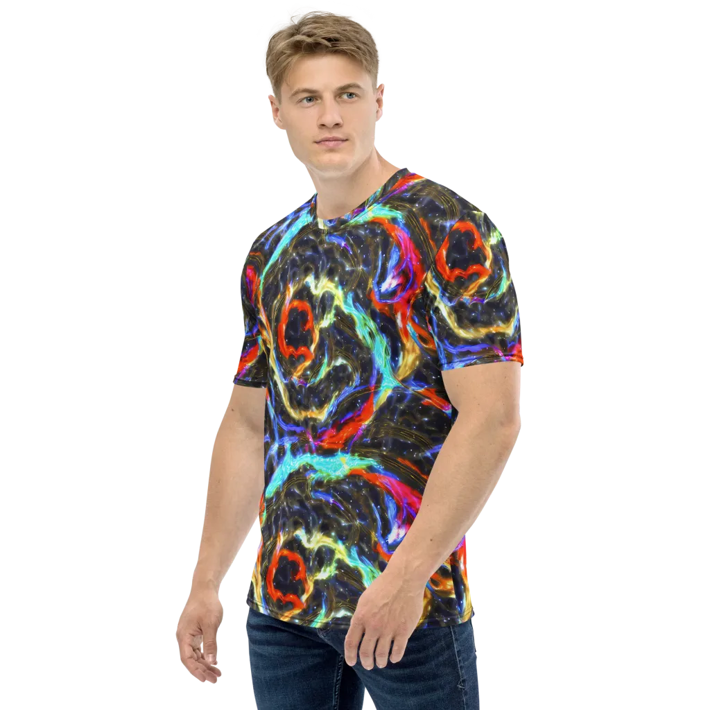 Hyperlight Tide on Men's Crew Neck T-Shirt — Left