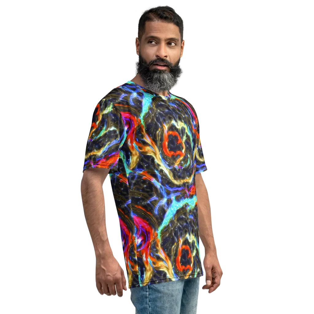Hyperlight Tide on Men's Crew Neck T-Shirt — Right