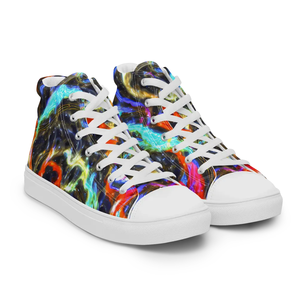 Hyperlight Tide on Men's High Top Canvas Shoes — Right Front