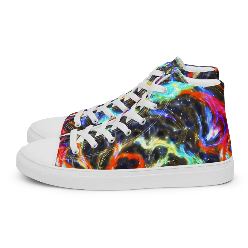 Hyperlight Tide on Men's High Top Canvas Shoes — Left