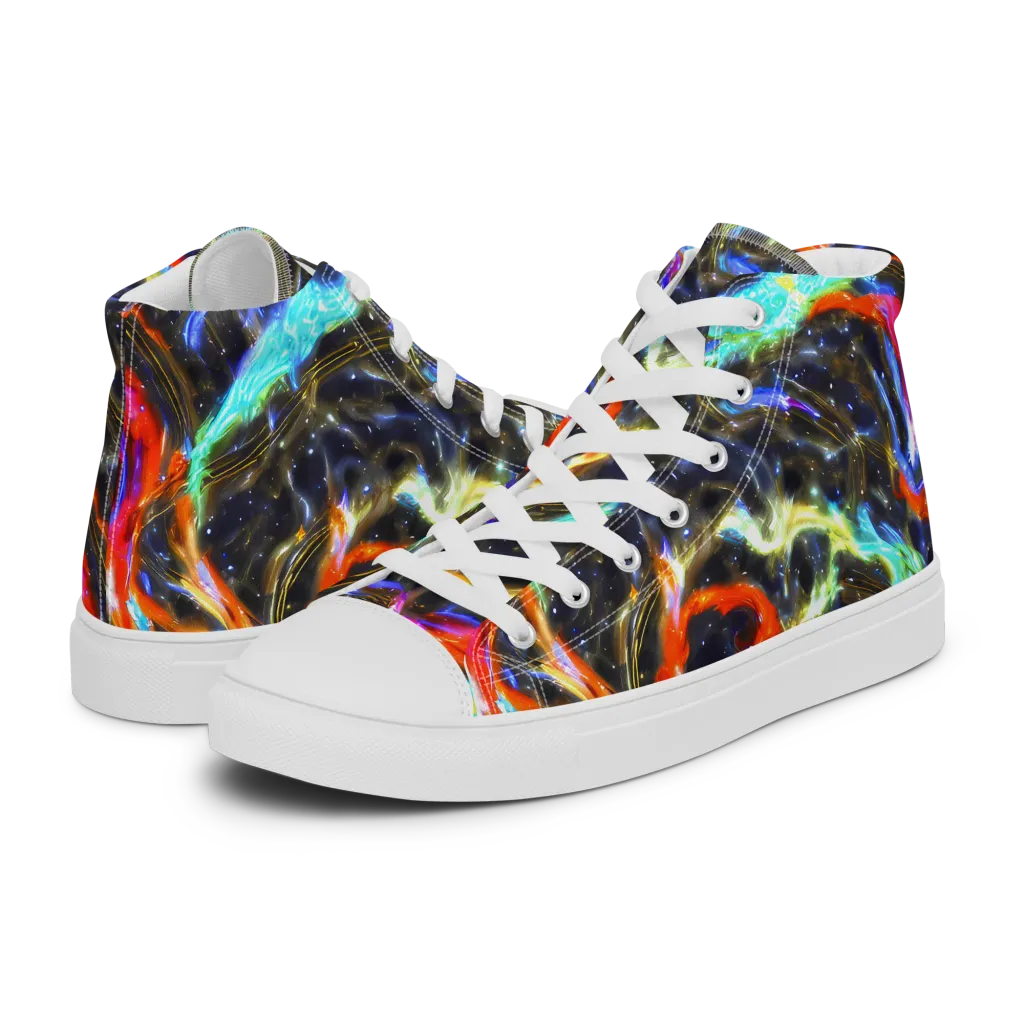 Hyperlight Tide on Men's High Top Canvas Shoes — Left