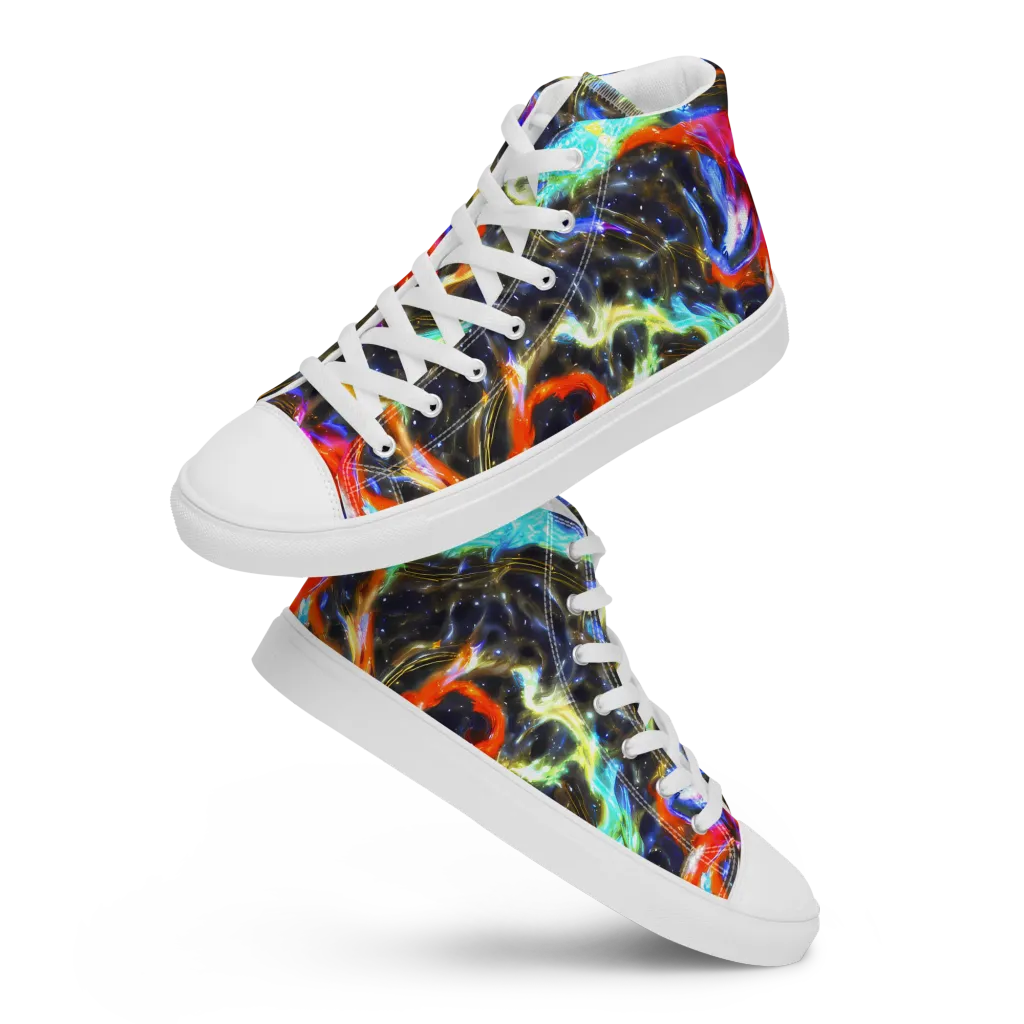 Hyperlight Tide on Men's High Top Canvas Shoes — Front