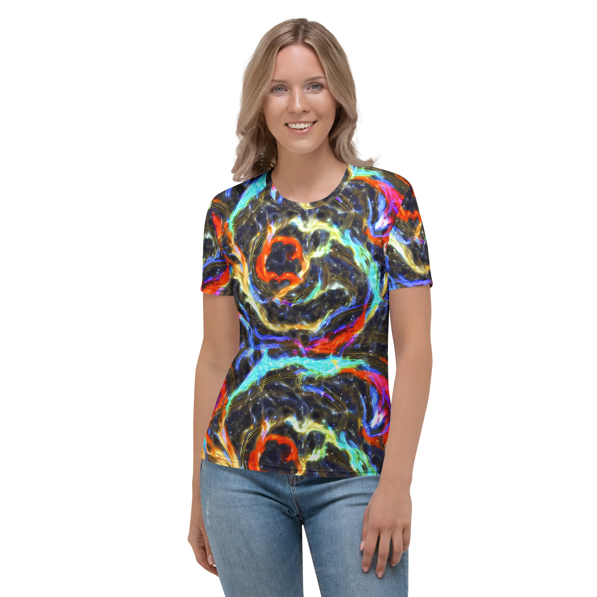 Hyperlight Tide on Women's Crew Neck T-Shirt — Front