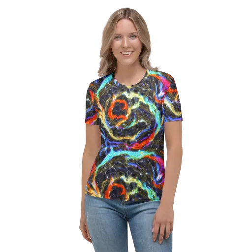 Hyperlight Tide on a Women's Crew Neck T-Shirt