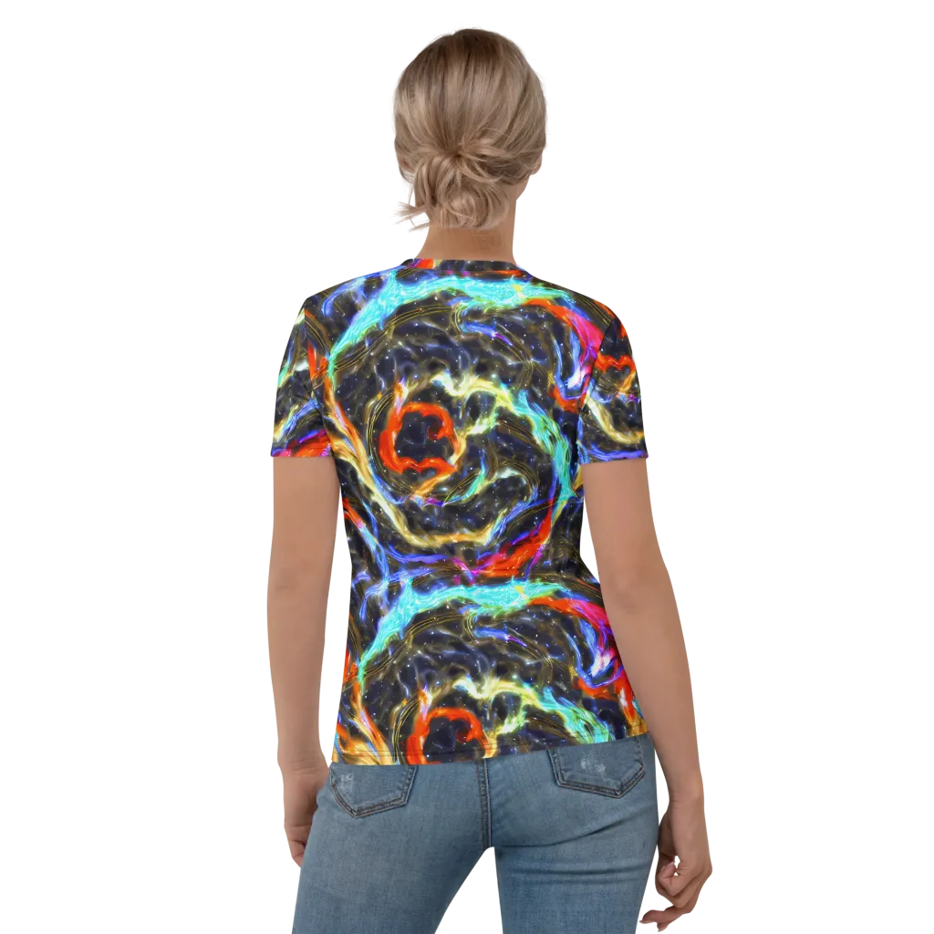 Hyperlight Tide on Women's Crew Neck T-Shirt — Back