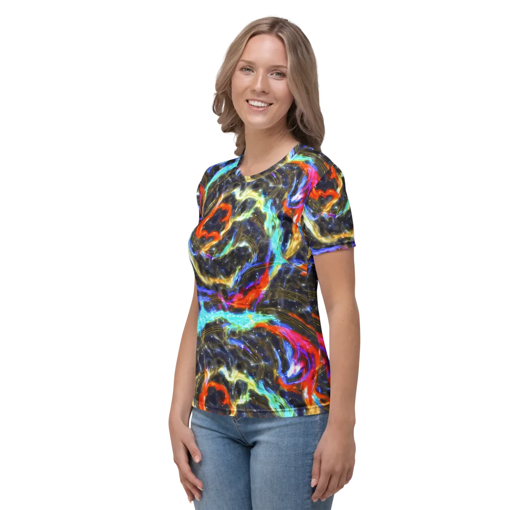 Hyperlight Tide on Women's Crew Neck T-Shirt — Left