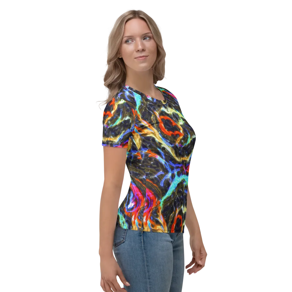 Hyperlight Tide on Women's Crew Neck T-Shirt — Right