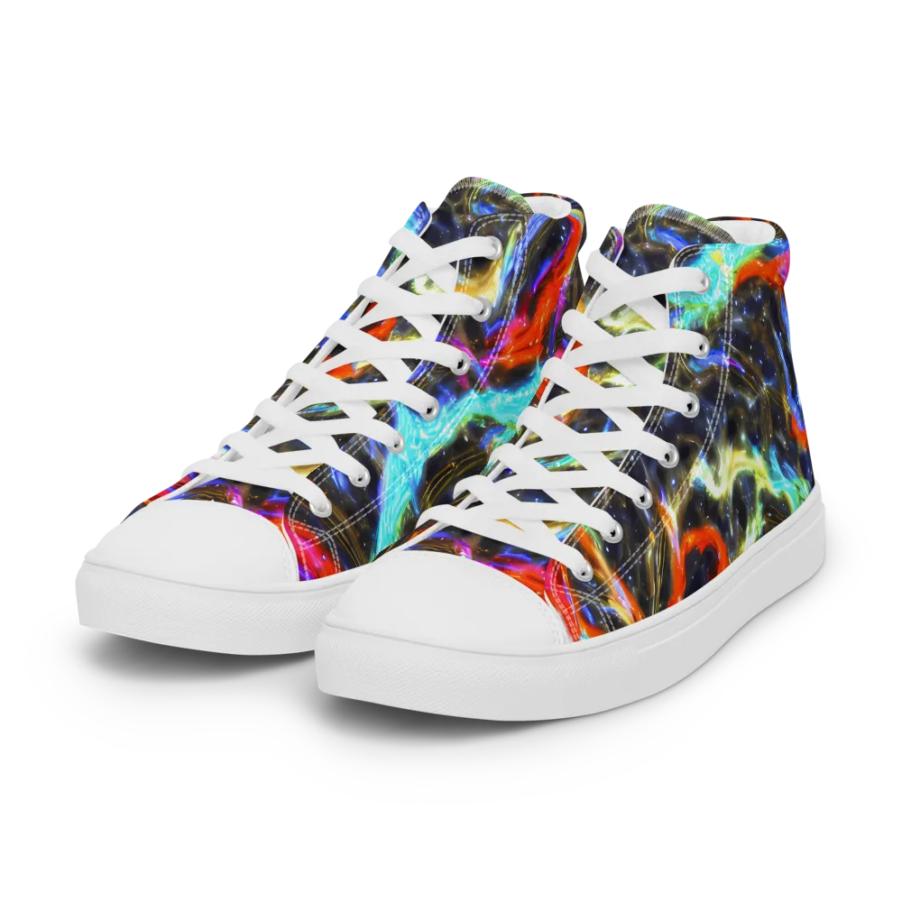 Hyperlight Tide on Women's High Top Canvas Shoes — Left Front